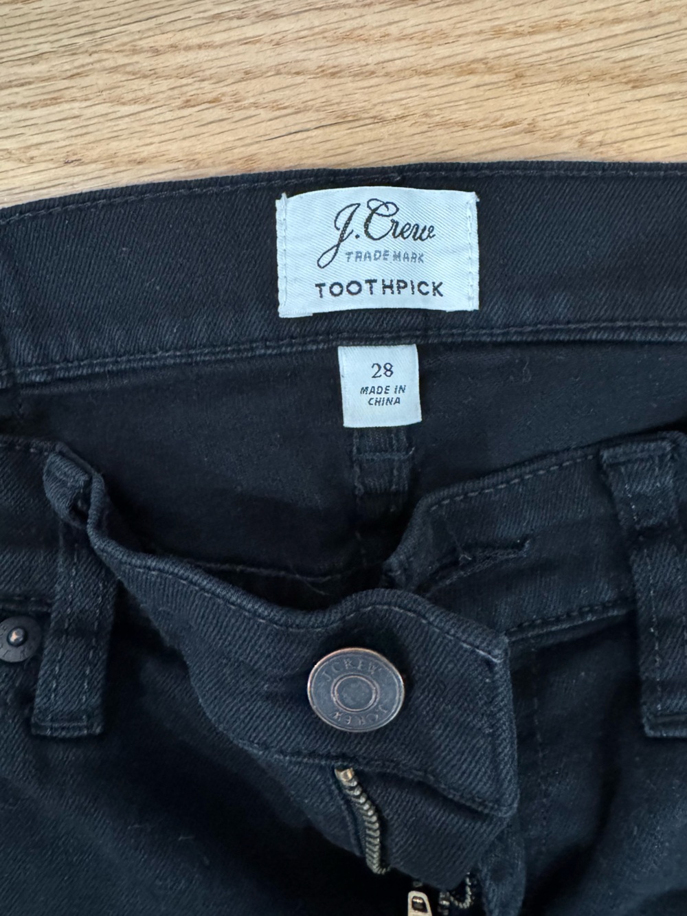 J. Crew Toothpick Skinny Jeans in Black
